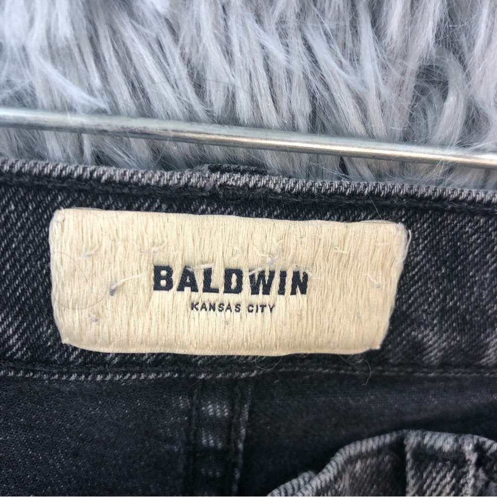 Baldwin Jeans Kansas City Lola High Rise Straight Leg Womens 27 Onyx Cropped - Picture 6 of 13